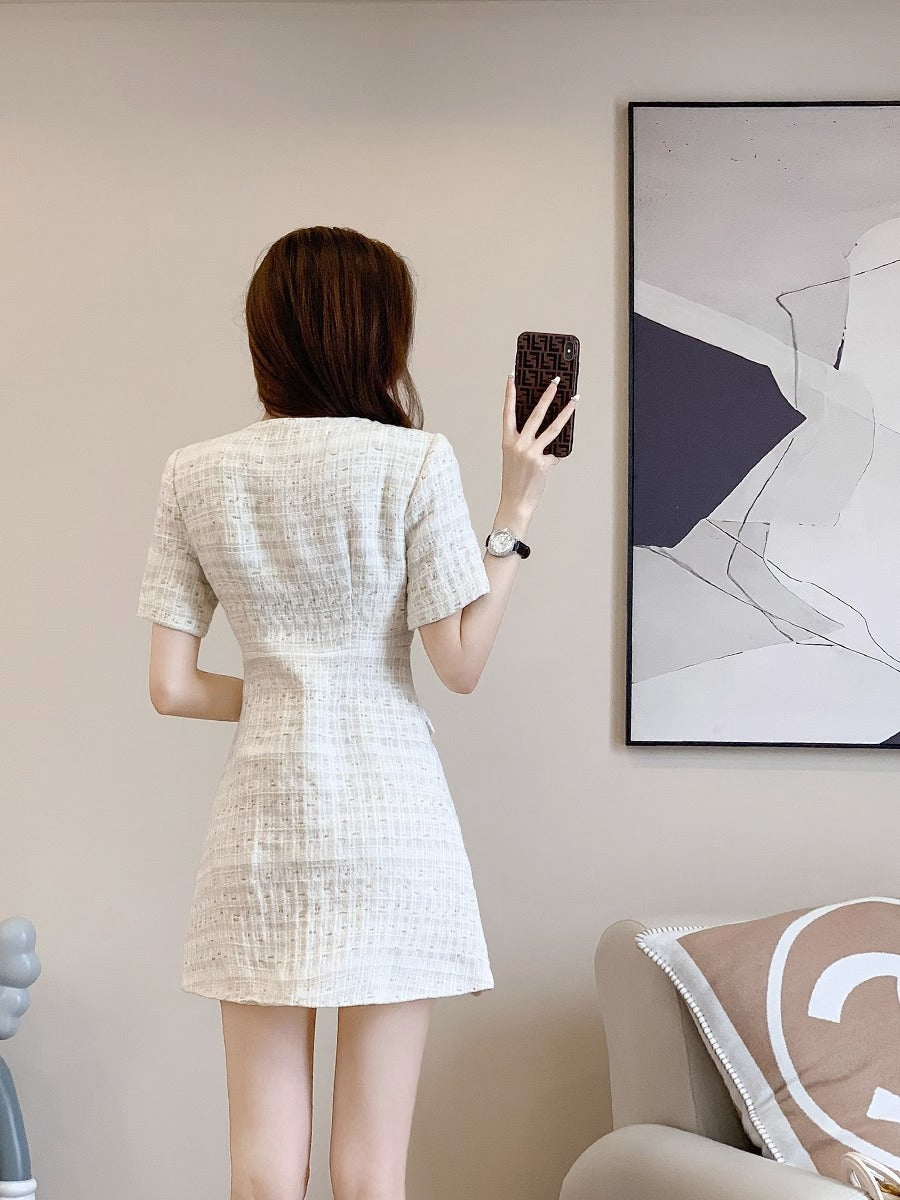 Summer Slim-fit Slimming Women's Short-sleeved Dress