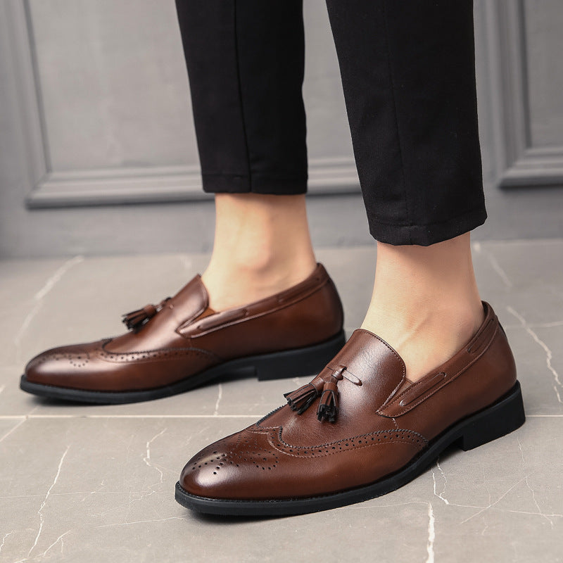 Men's Fashion Pointed Toe Shoes British Style