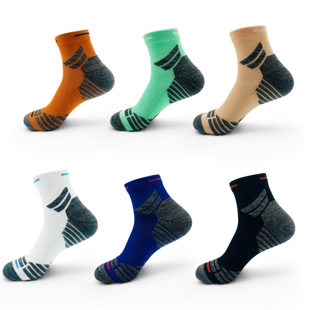 Padded Ankle Socks, 6 Pairs In A Pack. Sports Running Socks