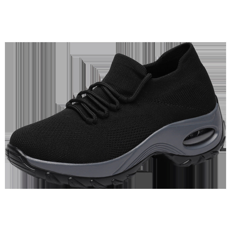 Sports Women Flying Knit Sock Shoes
