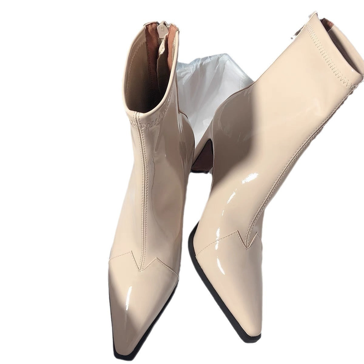 Women's Fashion Patchwork Retro Ankle Boots