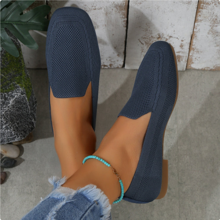 Women's Plus Size Round Toe Flat Bottom Casual Shoes