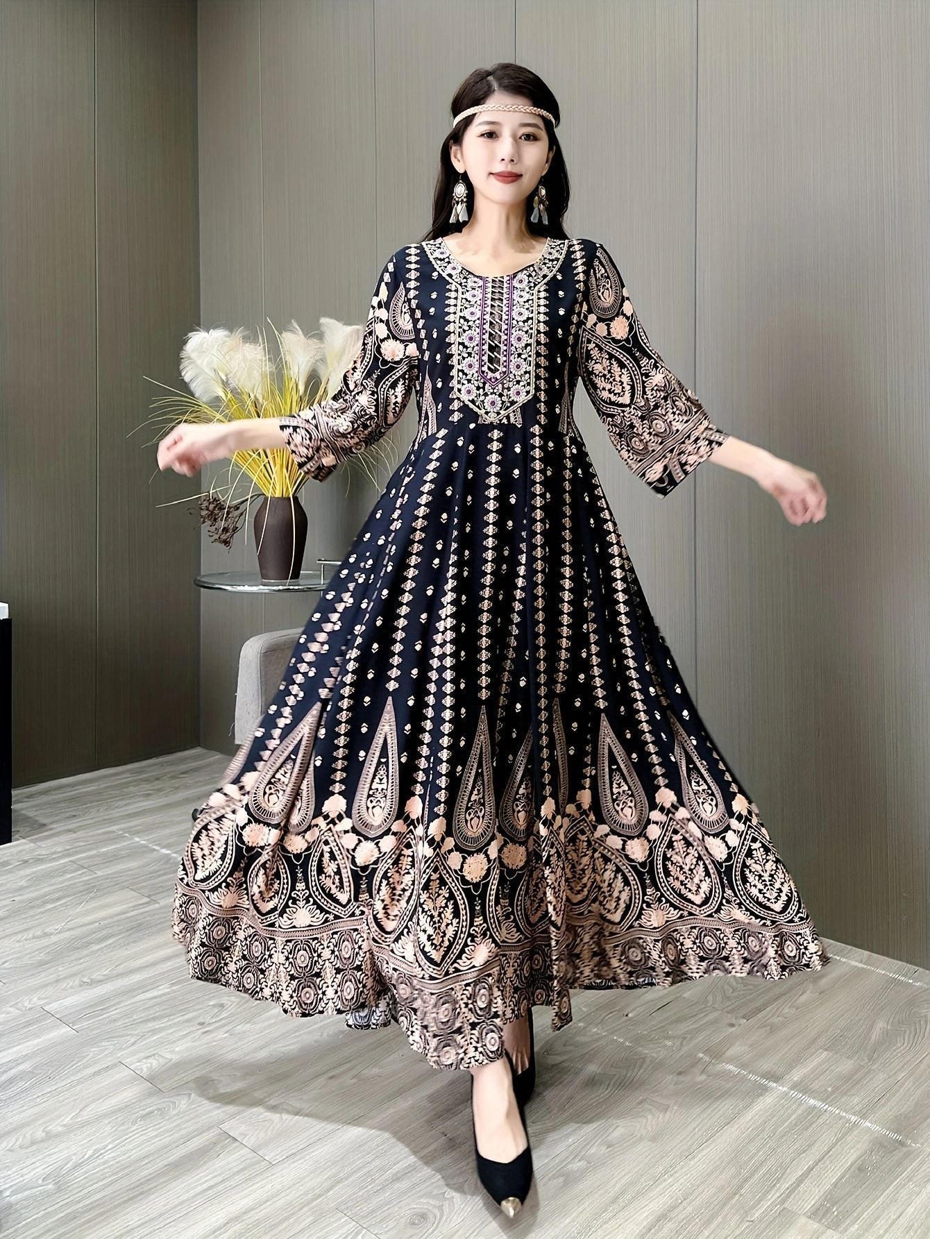 Women's Bohemian Embroidery Dress