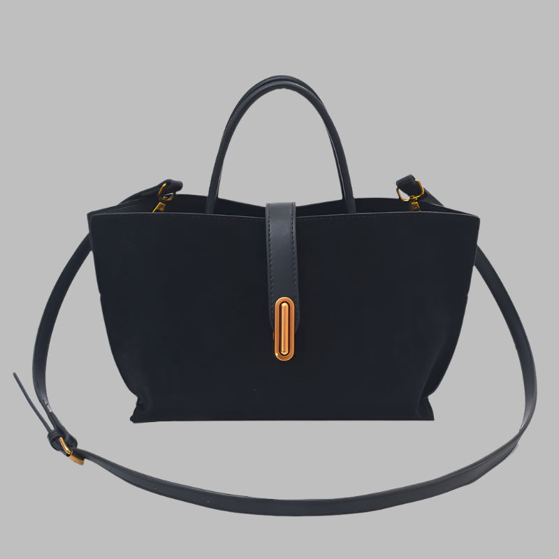 French Retro Portable Bucket Women's Shoulder Bag