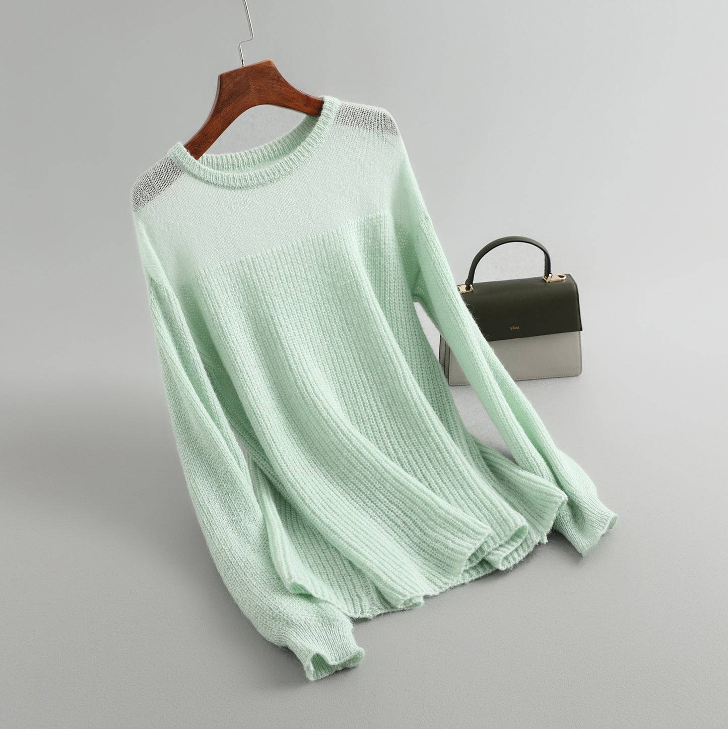 Women's Round Neck Loose Long Sleeve Sweater