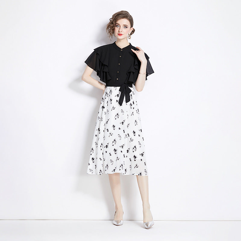 A- Line Waist Midi Dress