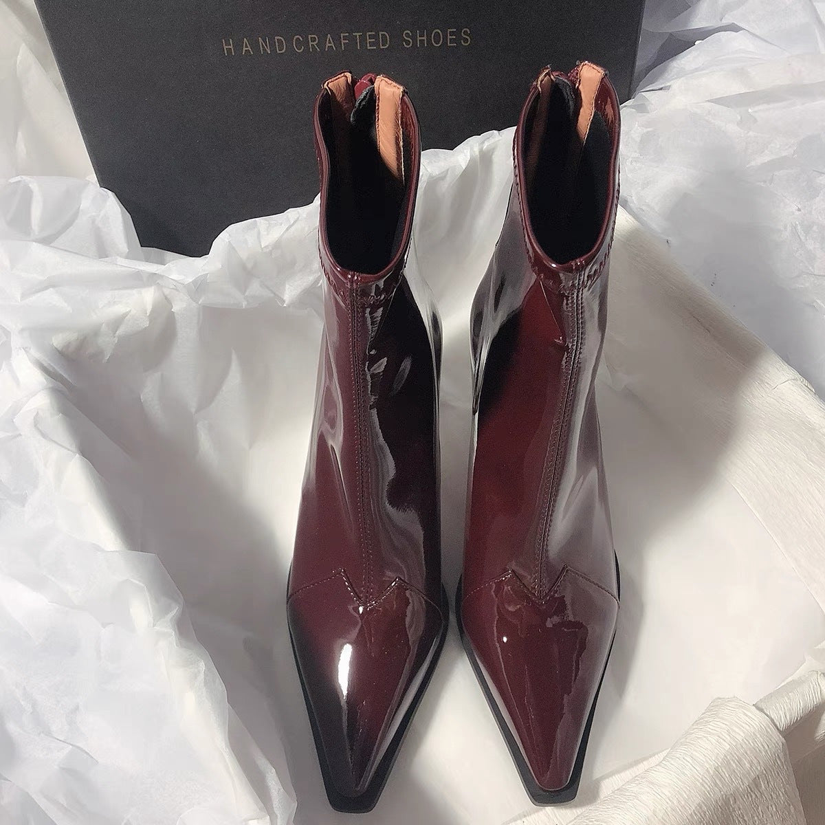 Women's Fashion Patchwork Retro Ankle Boots