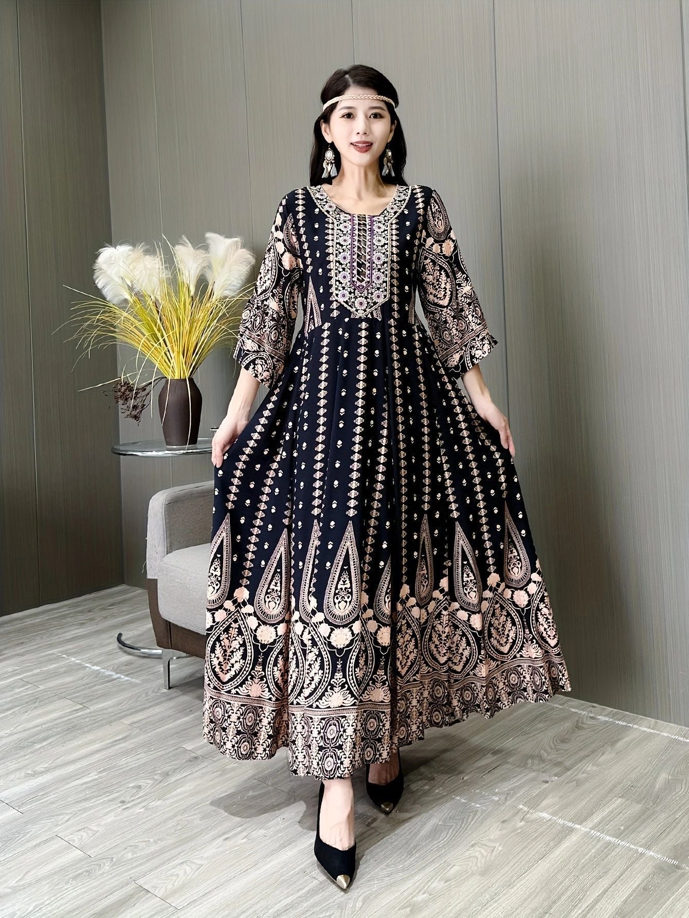 Women's Bohemian Embroidery Dress