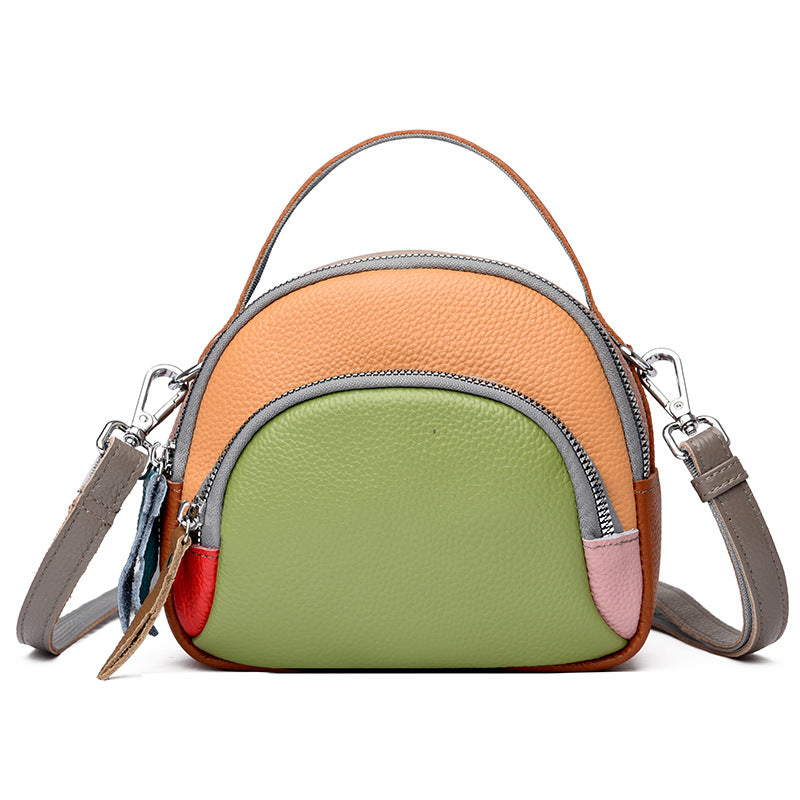 Hand-held Crossbody First Layer Cowhide Leather Single-shoulder Bag