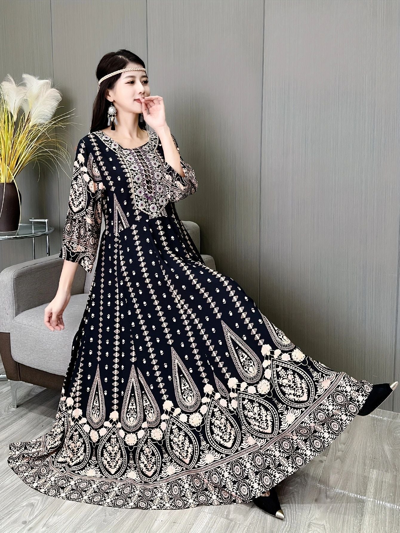 Women's Bohemian Embroidery Dress