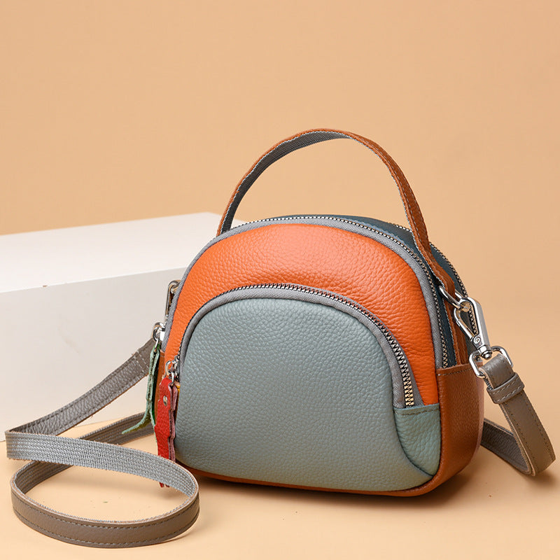 Hand-held Crossbody First Layer Cowhide Leather Single-shoulder Bag