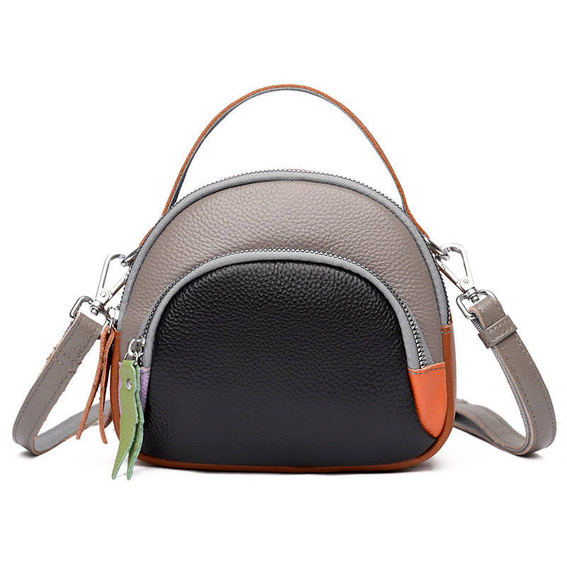 Hand-held Crossbody First Layer Cowhide Leather Single-shoulder Bag