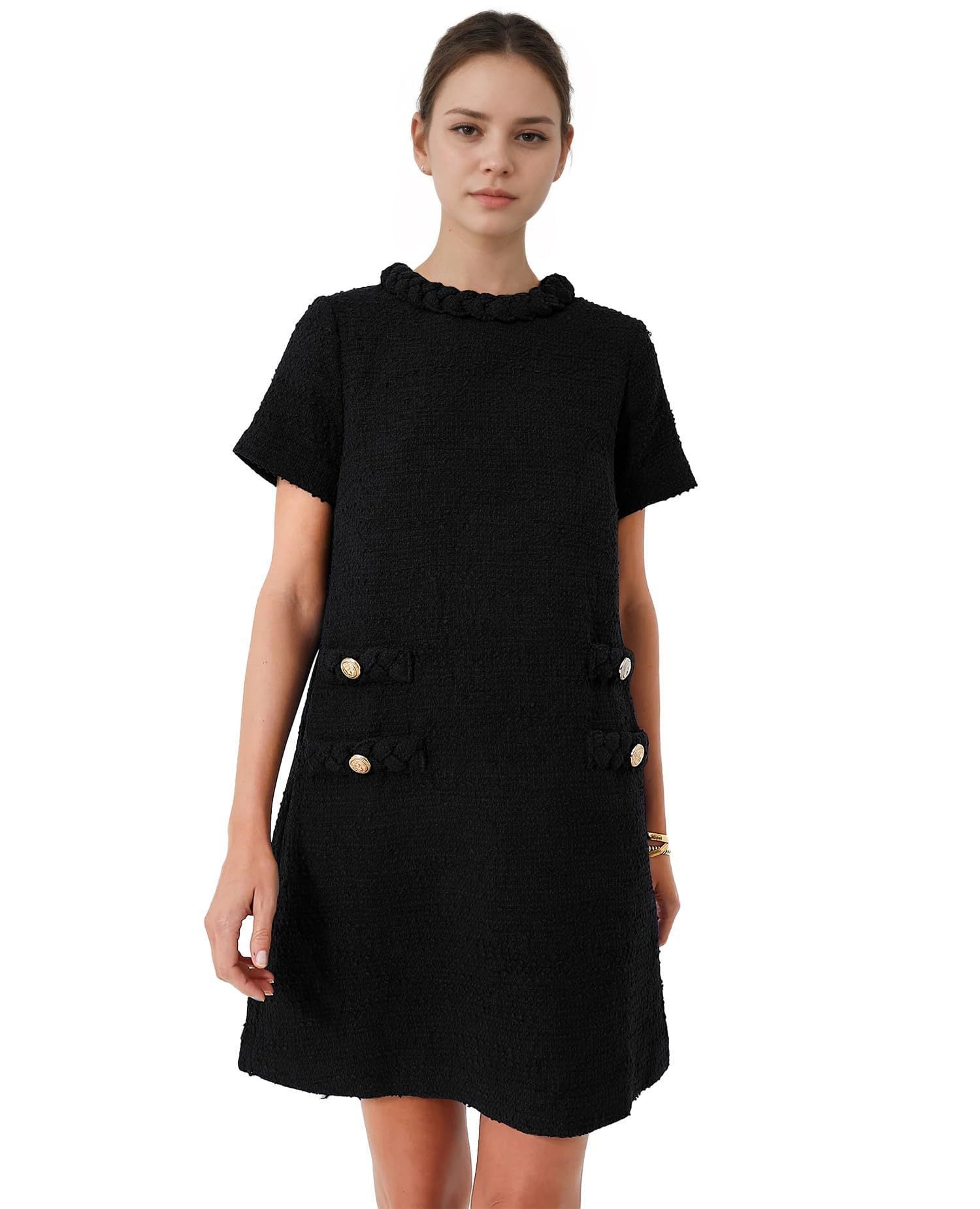 Women's Tweed Jack Dress Tight