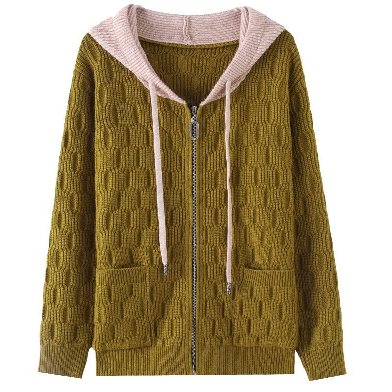 Hooded Sweater Women's Coat Fall Winter Fashion