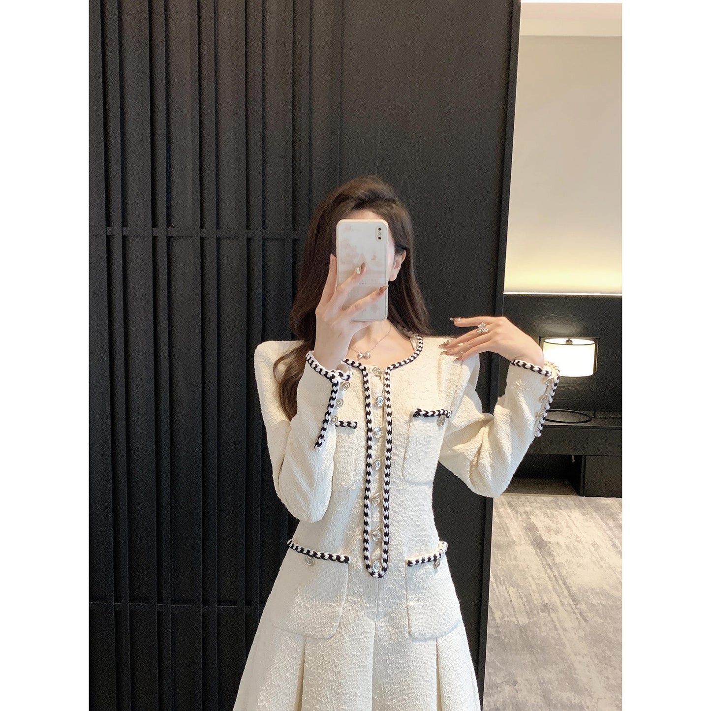 Women's French-style Tweed Dress