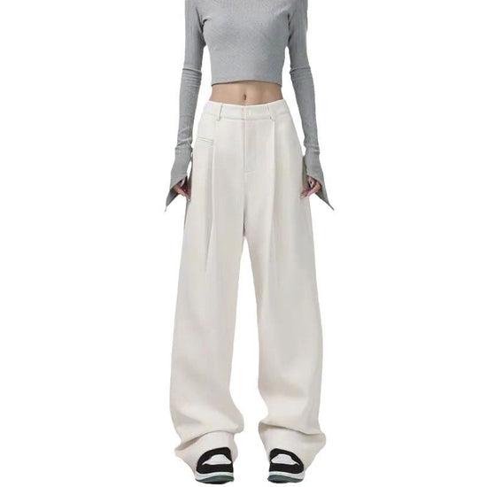 Design Drape Wide-leg Casual Pants Straight-leg Pants