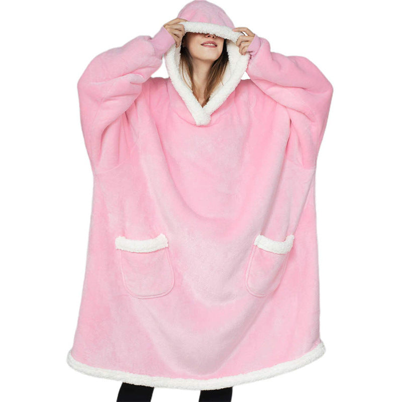 Winter TV Hoodie Blanket Winter Warm Home Clothes Women Men