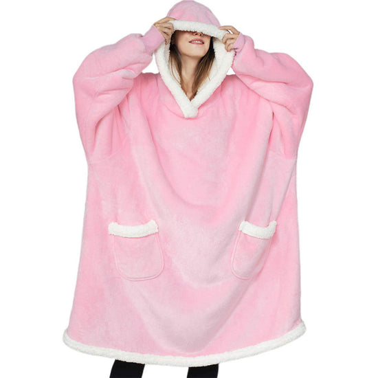 Winter TV Hoodie Blanket Winter Warm Home Clothes Women Men