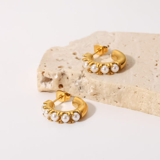 Versatile Style Geometric Titanium Steel Earrings