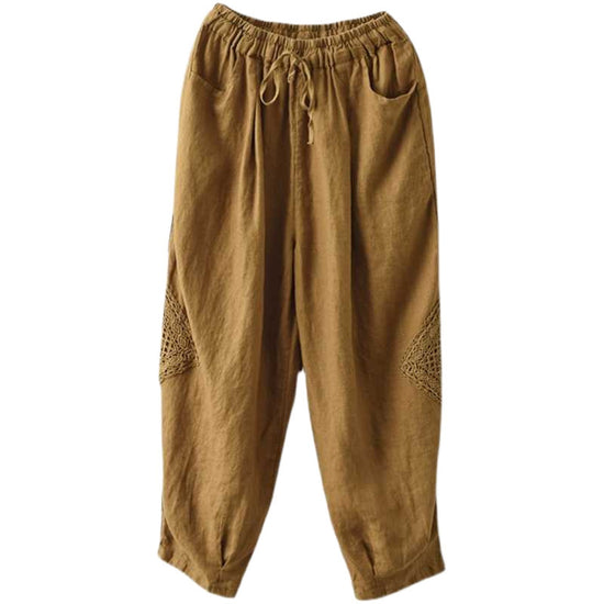 Cotton And Linen Loose Slimming Harem Bloomers