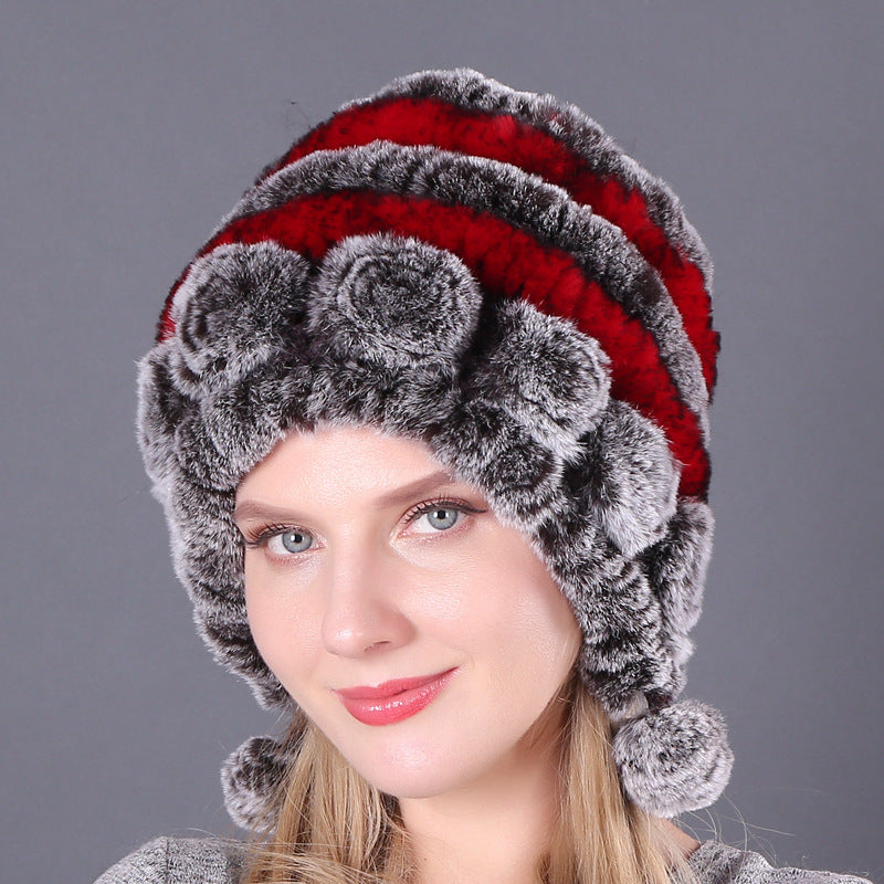 Warm And Thick Earmuffs Knitted Woolen Hats