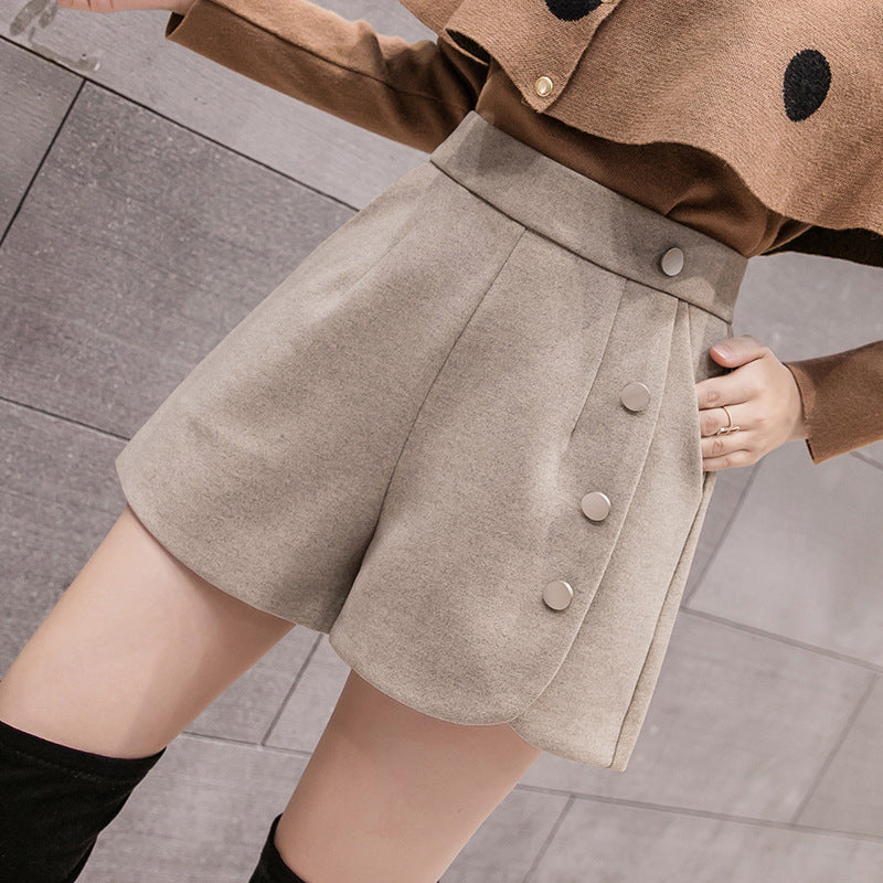 High waist was thin all-match shorts