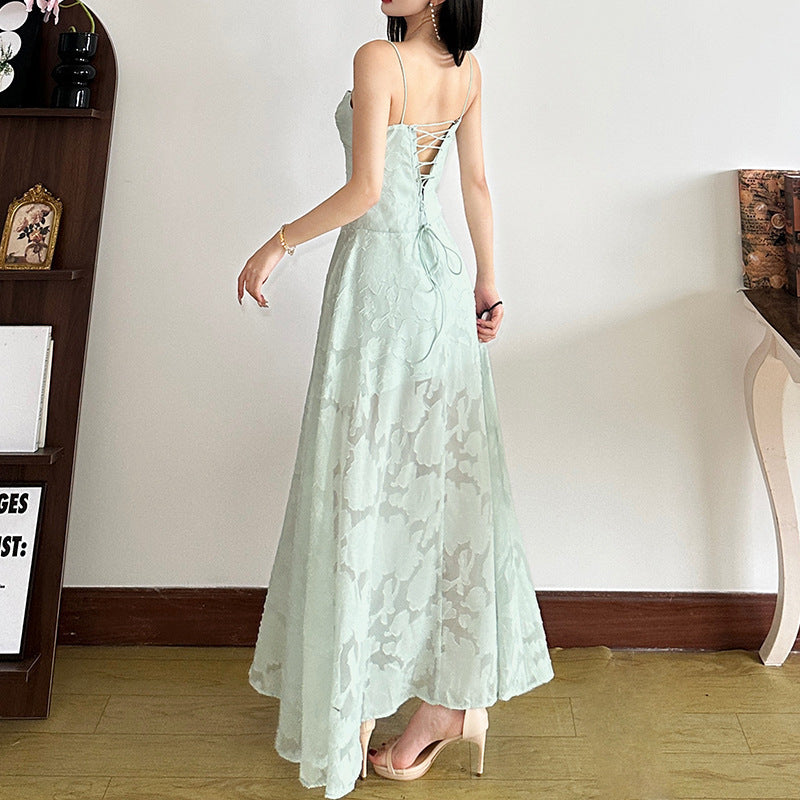 Women's Clothing Backless Seaside Vacation Spaghetti Straps Dress