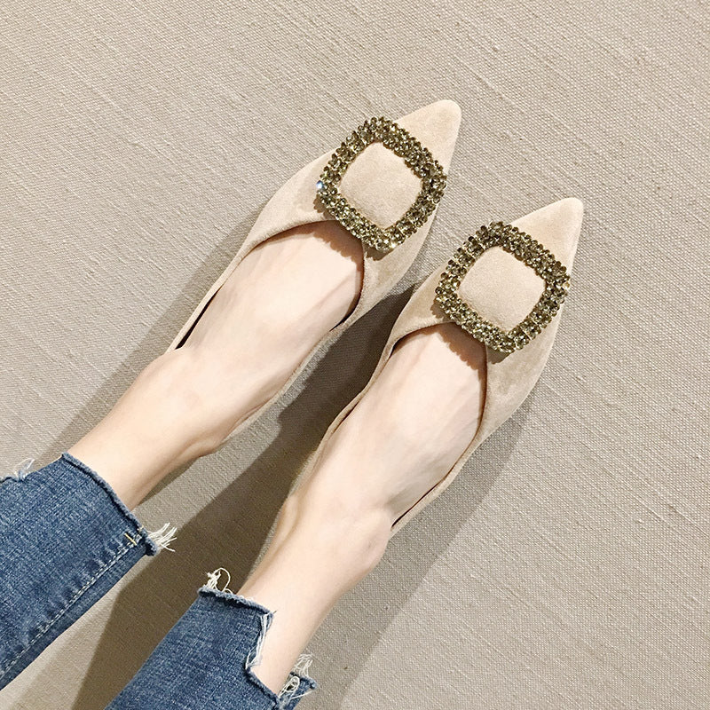 New flat women's shoes shallow mouth all-match shoes