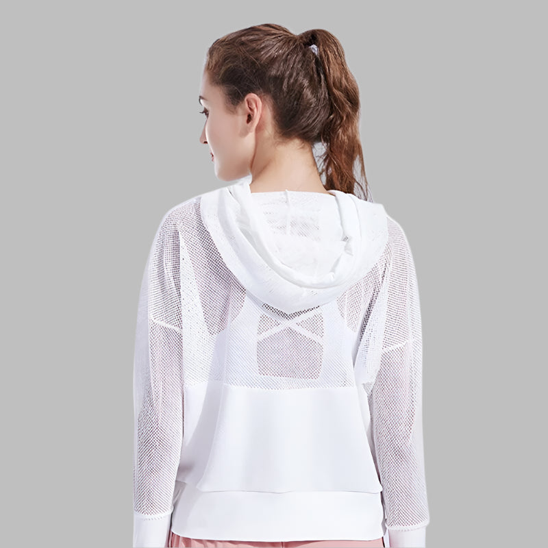 Gauze hoodie fitness hoodie