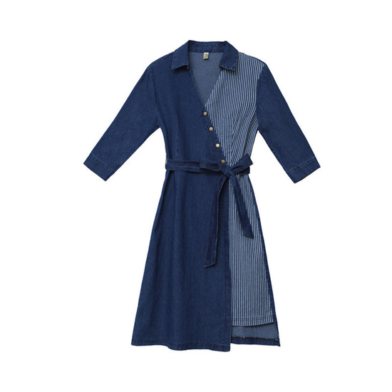 Slim denim dress