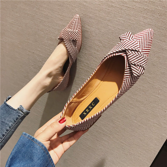 All-match Pointed Shallow Mouth Single Shoes Women Shoes