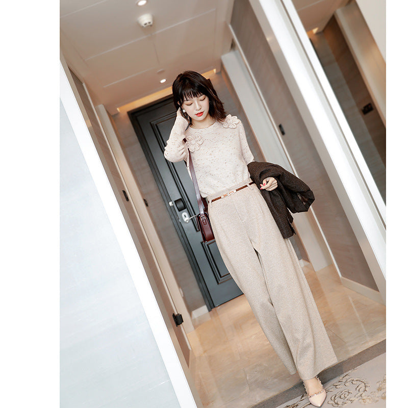 Loose Drape Temperament Slimming Casual Pants Fashion Wide-Leg Pants