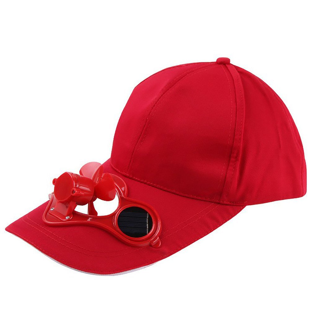 Sunscreen Solar Powered Fan Hat Summer Outdoor Sport Hats Sun Protection Cap With Solar Cool Fan Bicycling Climbing Baseball Cap