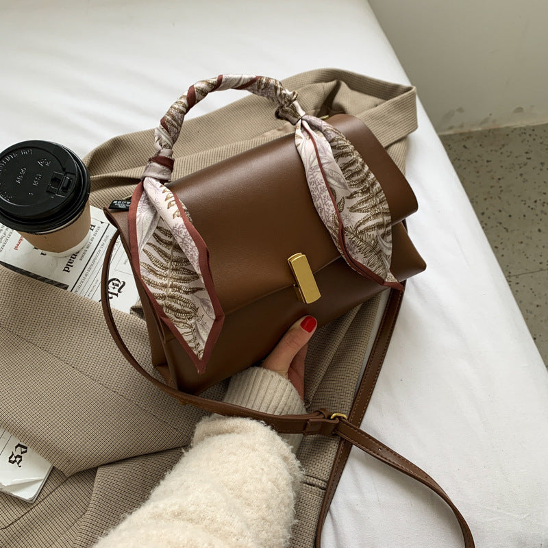 Fashion Messenger Bag Portable Silk Scarf Shoulder Bag Small Square Bag
