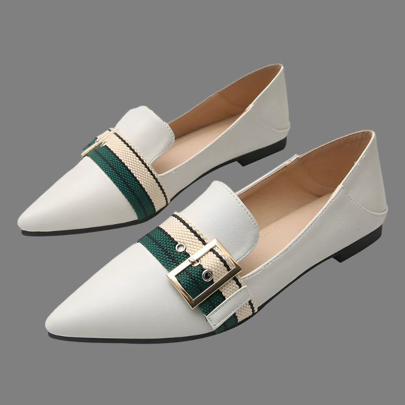 New Flat-Bottomed Women'S Shoes Pointed Toe Shallow Breathable Single Shoes All-Match Small Leather Shoes