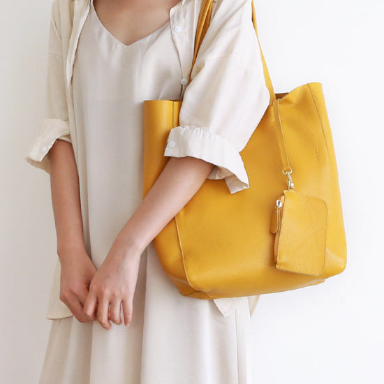Leather With Large Capacity Tote Wrapped Cowhide Is Stylish And Simple