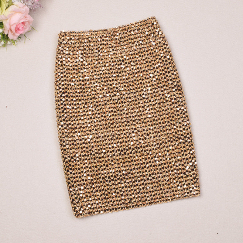 High Waist Slim Slimming All-match Bag Hip Skirt Short Skirt Women