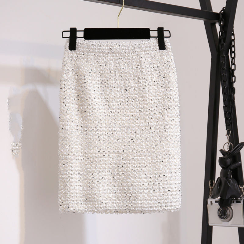 High Waist Slim Slimming All-match Bag Hip Skirt Short Skirt Women