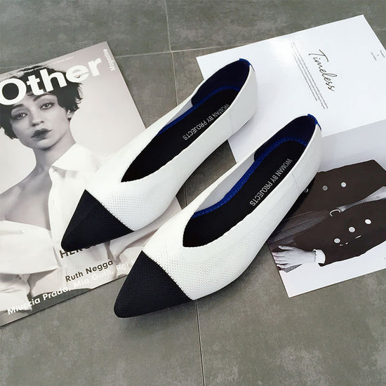 Pedal Shoes Pointed Flats for Women