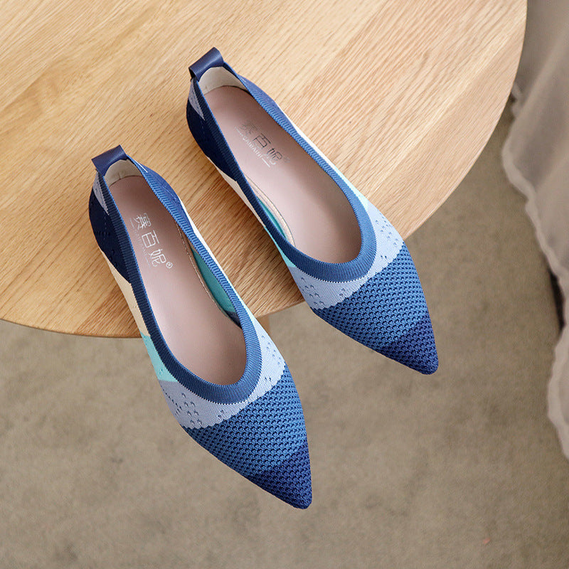 Pedal Shoes Pointed Flats for Women