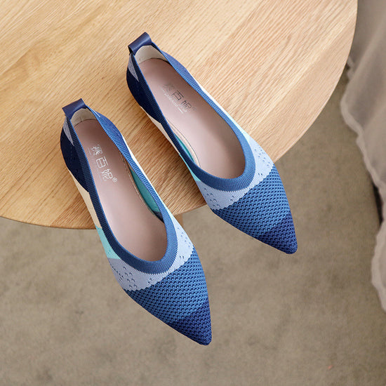 Pedal Shoes Pointed Flats for Women