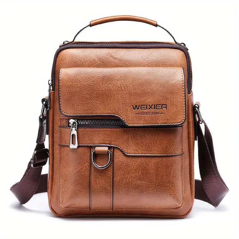 Men's Crossbody/Single Shoulder Retro Trendy Textured Bag