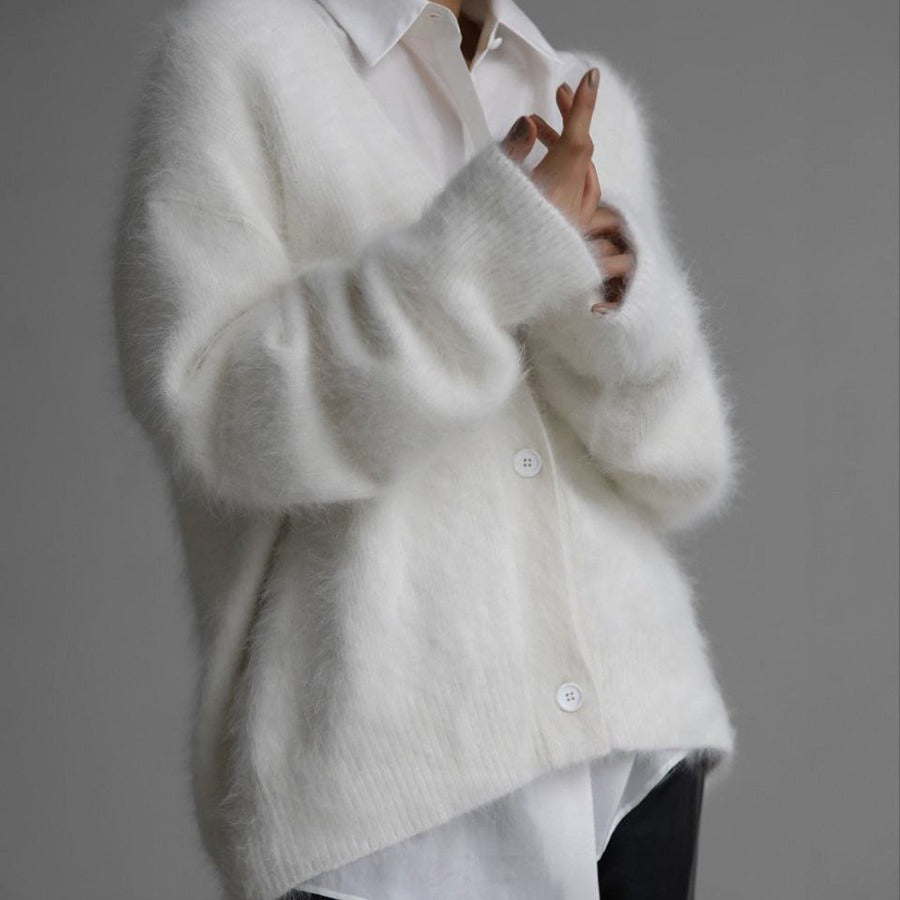 Loose V-neck Cardigan Fall Winter For Women