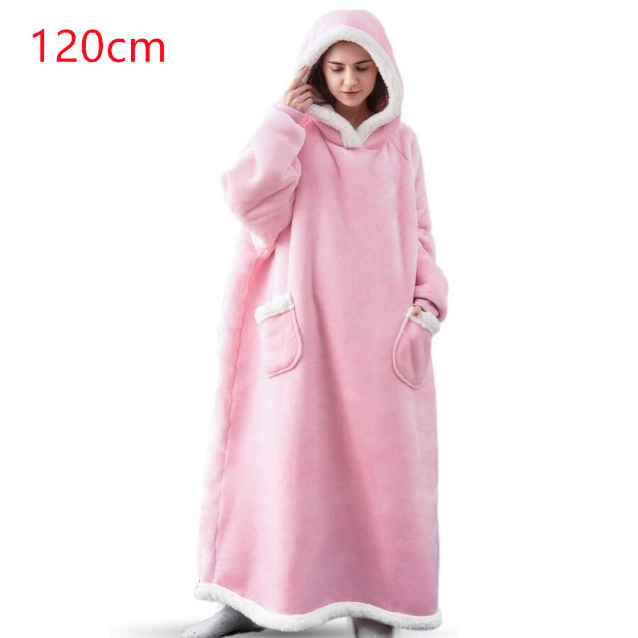 Winter TV Hoodie Blanket Winter Warm Home Clothes Women Men