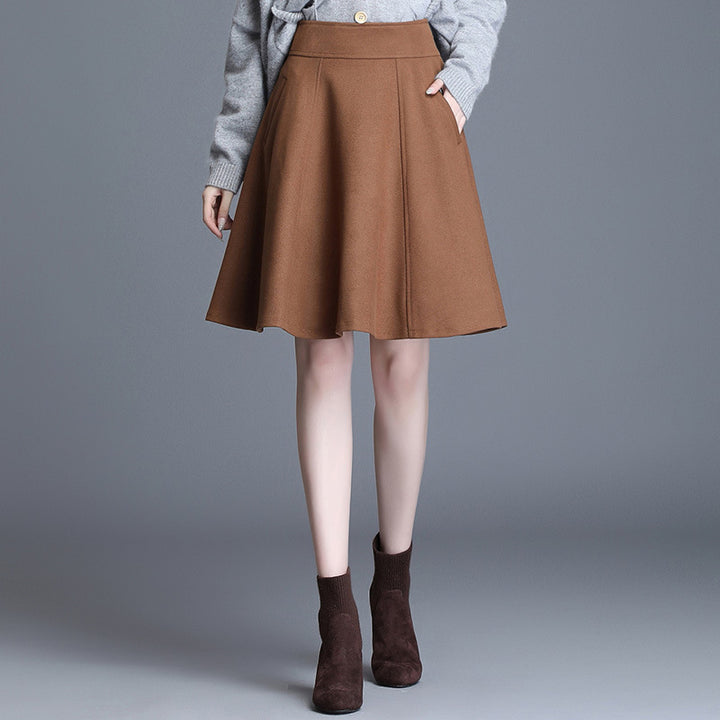 New Korean Versatile High Waist Fashion Slim Skirt