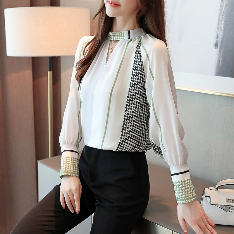 Pullover chiffon shirt