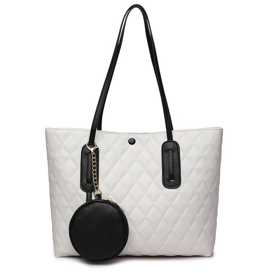 One shoulder high capacity tote bag