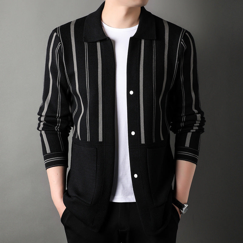 Knitwear Coat Middle-aged Men's Business Casual