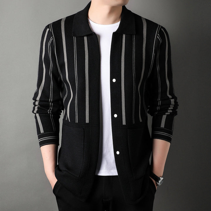 Knitwear Coat Middle-aged Men's Business Casual