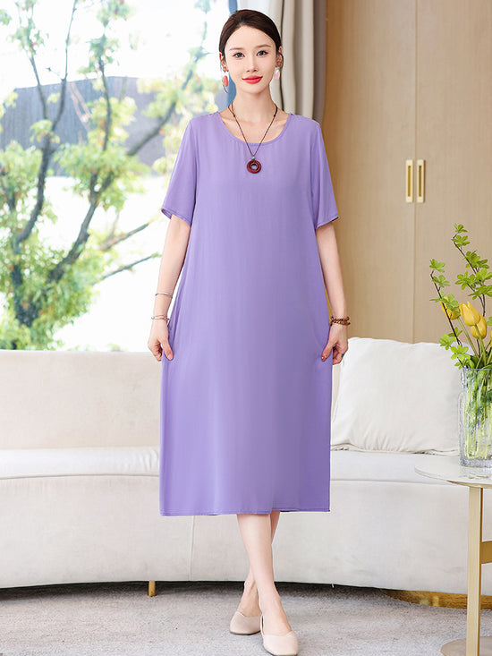 Middle-aged Mom Dress Homewear Outerwear